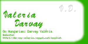 valeria darvay business card