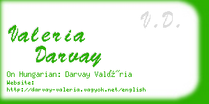 valeria darvay business card